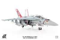 JC Wings JCW-72-F18-017 1:72 EA-18G Growler U.S. NAVY, VAQ-132 Scorpions, 2021