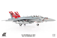 JC Wings JCW-72-F18-017 1:72 EA-18G Growler U.S. NAVY, VAQ-132 Scorpions, 2021