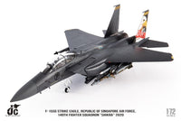 Pre-Order JC Wings JCW-72-F15-026 1:72 F-15SG Strike Eagle Republic of Singapore Air Force, 149th Fighter Squadron "Shikra" 2020