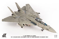 Pre-Order JC Wings JCW-72-F14-017 1:72 F-14A Tomcat ﻿U.S. NAVY VF-41 Black Aces, USS Nimitz, Gulf of Sidra incident, 19 August,1981