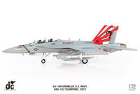 JC Wings JCW-72-F18-017 1:72 EA-18G Growler U.S. NAVY, VAQ-132 Scorpions, 2021