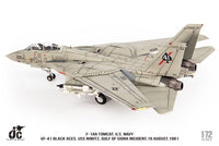 Pre-Order JC Wings JCW-72-F14-017 1:72 F-14A Tomcat ﻿U.S. NAVY VF-41 Black Aces, USS Nimitz, Gulf of Sidra incident, 19 August,1981