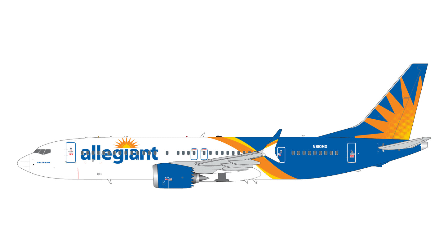 Pre-Order Gemini Jets G2AAY1328 1:200 Allegiant Air B737 MAX 8-200 N810MG