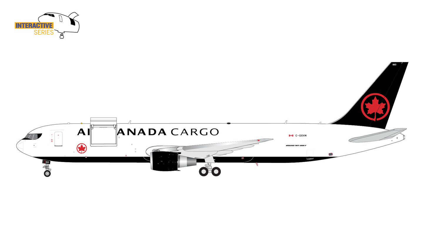 Pre-Order Gemini Jets G2ACA1270 1:200 Air Canada Cargo B767-300ERF C-GXHM (Interactive Series)