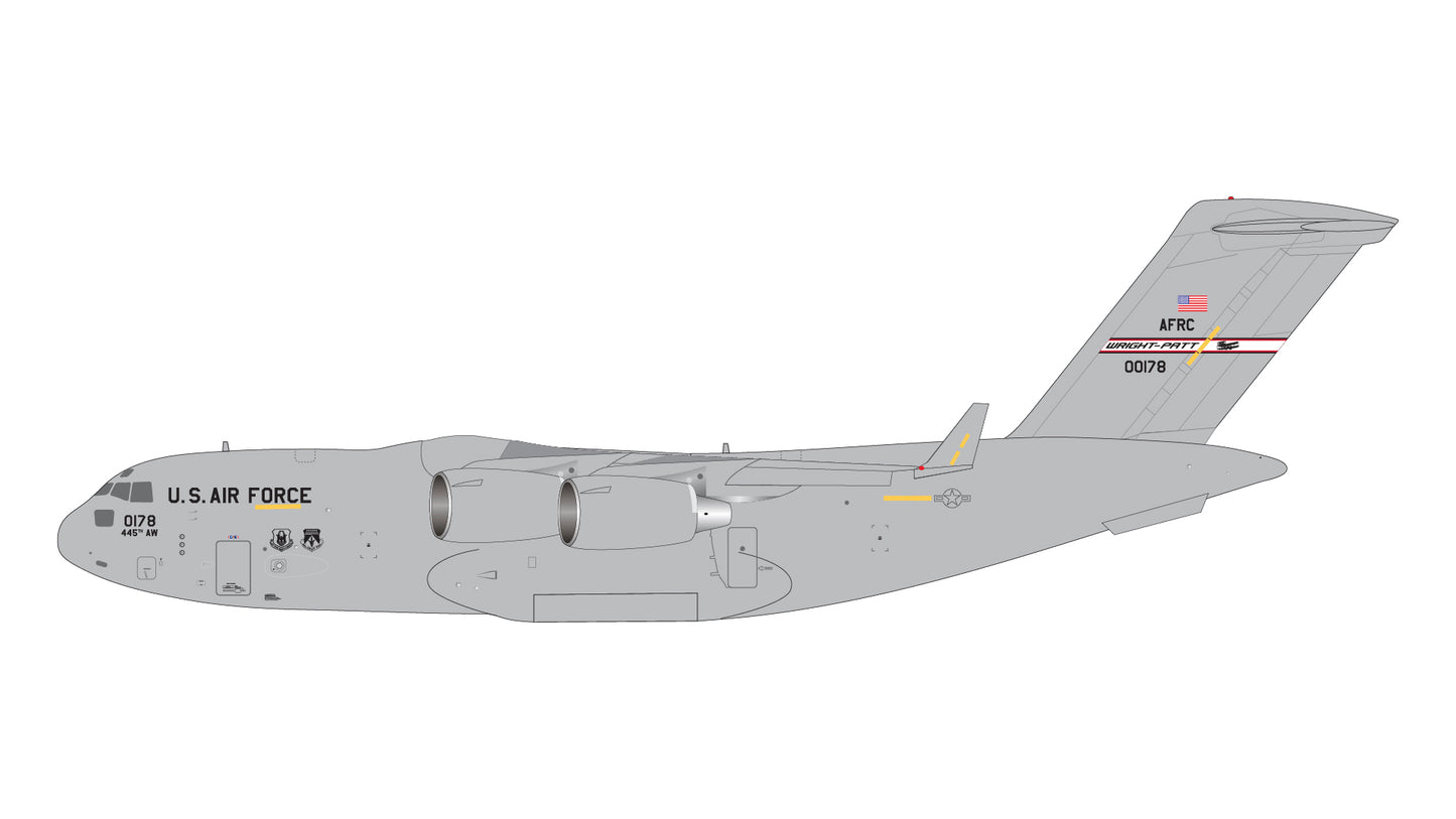 Pre-Order Gemini Jets G2AFO1302 1:200 U.S. Air Force C-17A Globemaster III 00-0178 Wright Patterson AFB