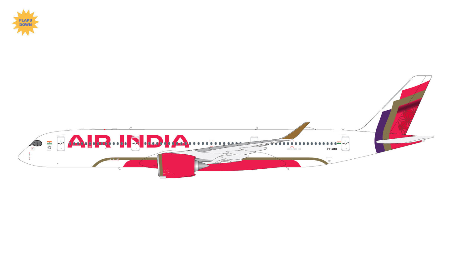 Gemini Jets G2AIC1290F 1:200 Air India Airbus A350-900 VT-JRH (Flaps Down)