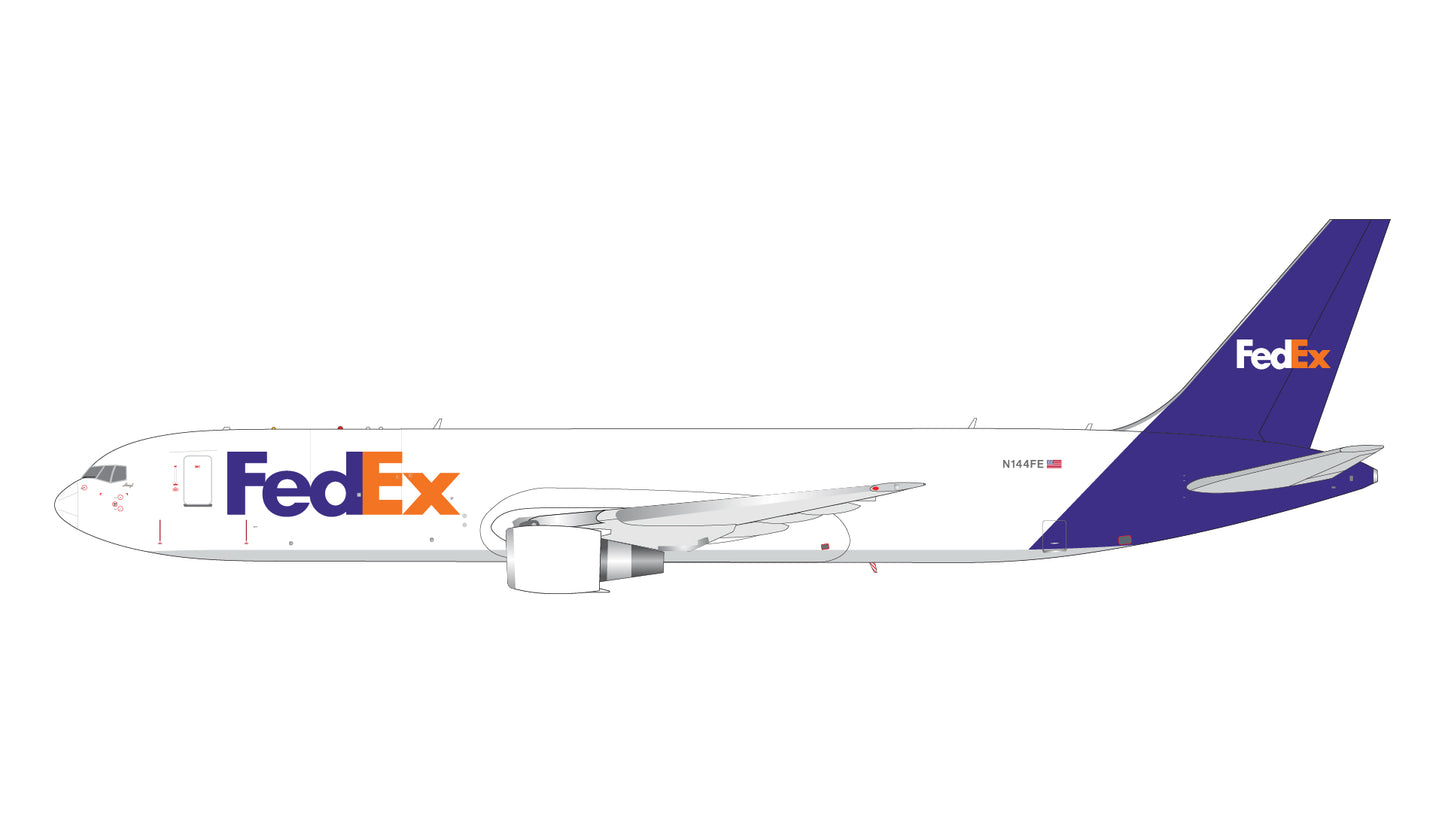 Pre-Order Gemini Jets G2FDX1377 1:200 FedEx B767-300ERF N144FE (revised livery)