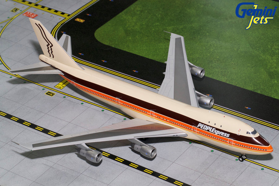 Gemini Jets G2PEX695 1:200 Peoples Express Boeing 747-100-MTS Aviation ...