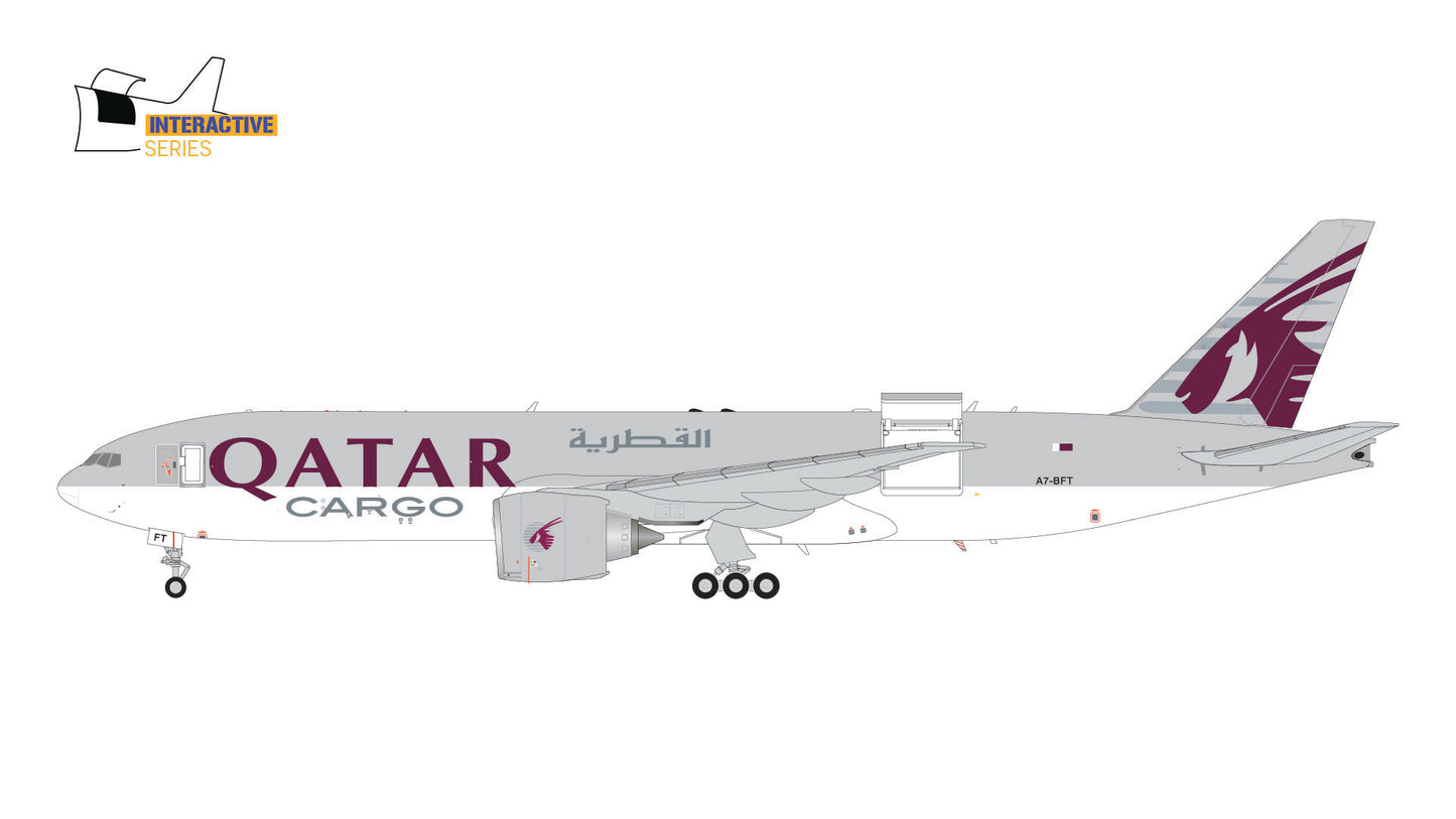 Gemini Jets G2QAC954 1:200 Qatar Airways Cargo B777-200LRF A7-BFT (Interactive Series)