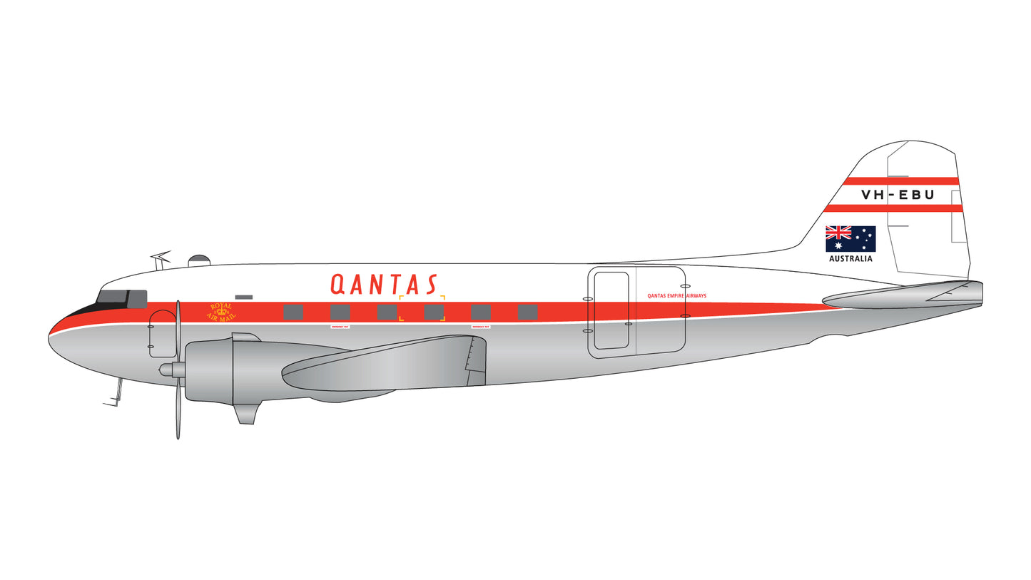 Gemini Jets G2QFA553 1:200 Qantas Airways DC-3 VH-EBU