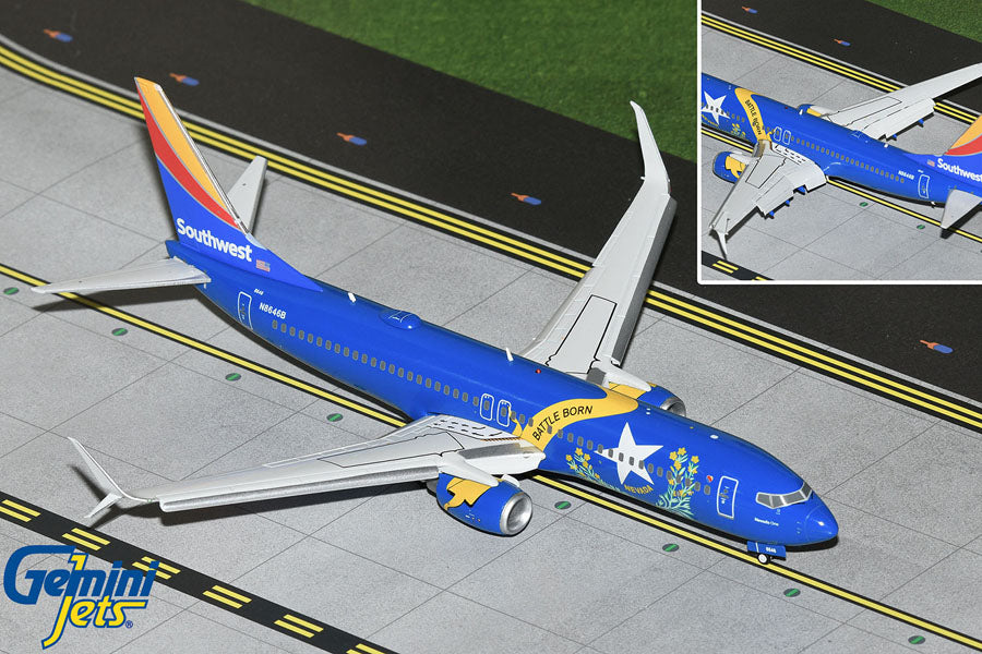 Gemini Jets G2SWA1267F 1:200 Southwest Boeing 737-800 "Nevada One" (Flaps Down)