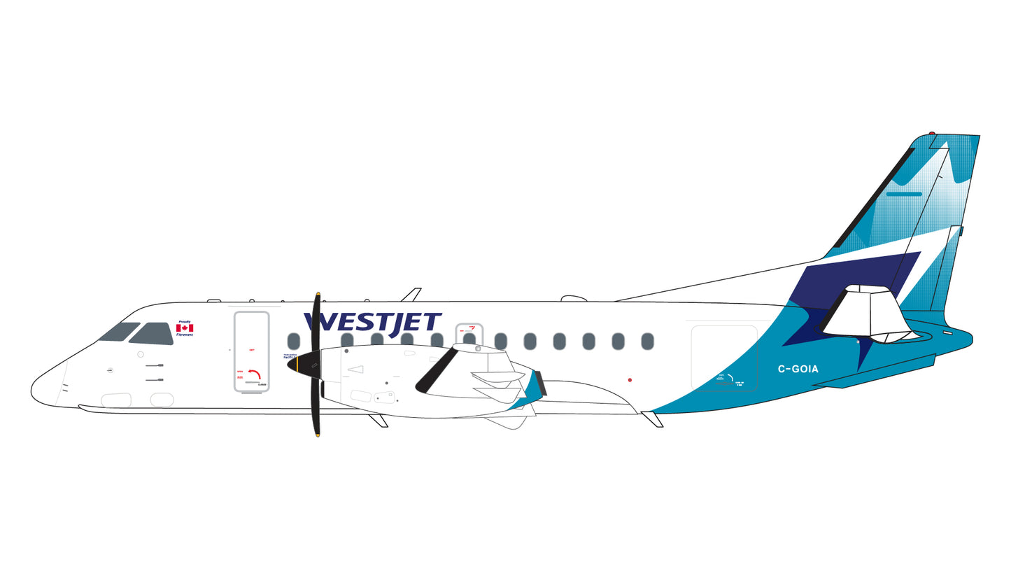 Pre-Order Gemini Jets G2WJA1245 1:200 WestJet Airlines Saab 340B C-GOIA