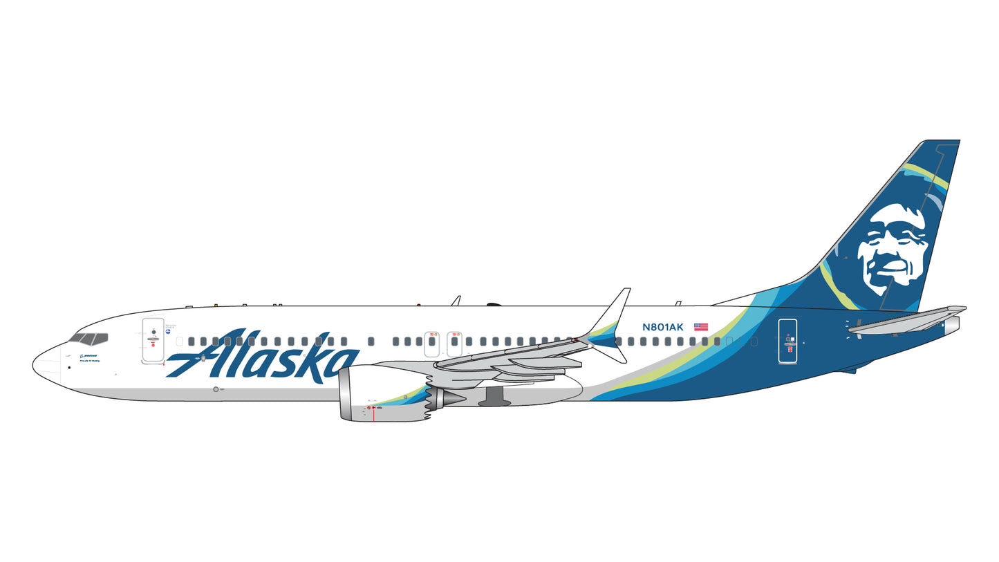 Gemini Jets GJASA2273 1:400 Alaska Airlines B737 MAX 8 N801AK