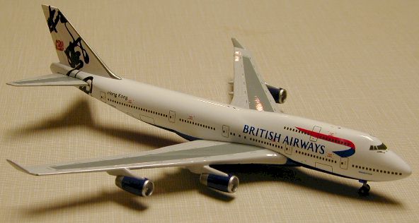 Gemini Jets GJBAW015 1:400 British Airways Boeing 747-400 G-BNLR "Hong Kong - 'Rendevous'"
