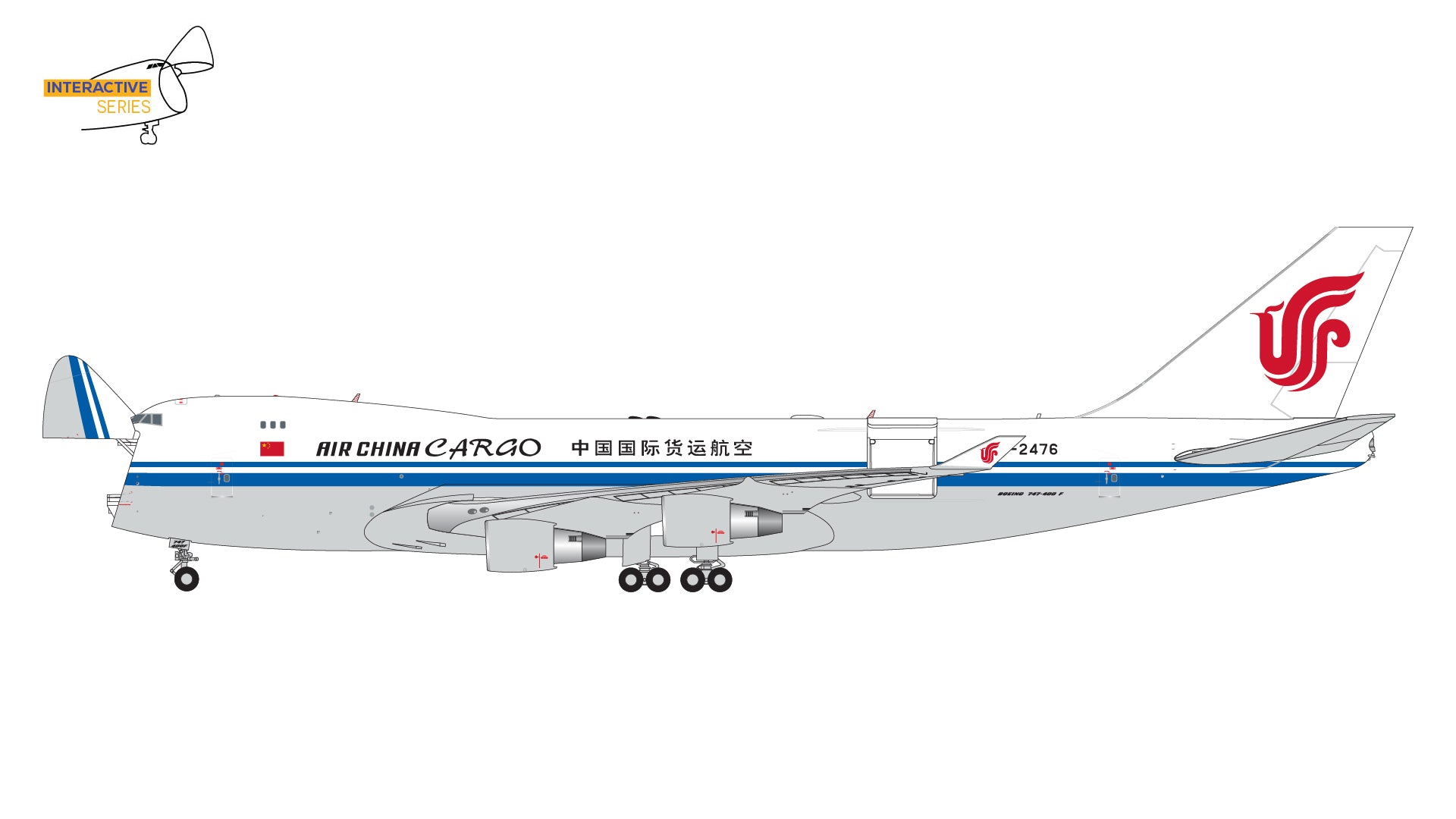 Gemini Jets GJCCA2066 1:400 Air Chine Cargo Boeing 747-400F