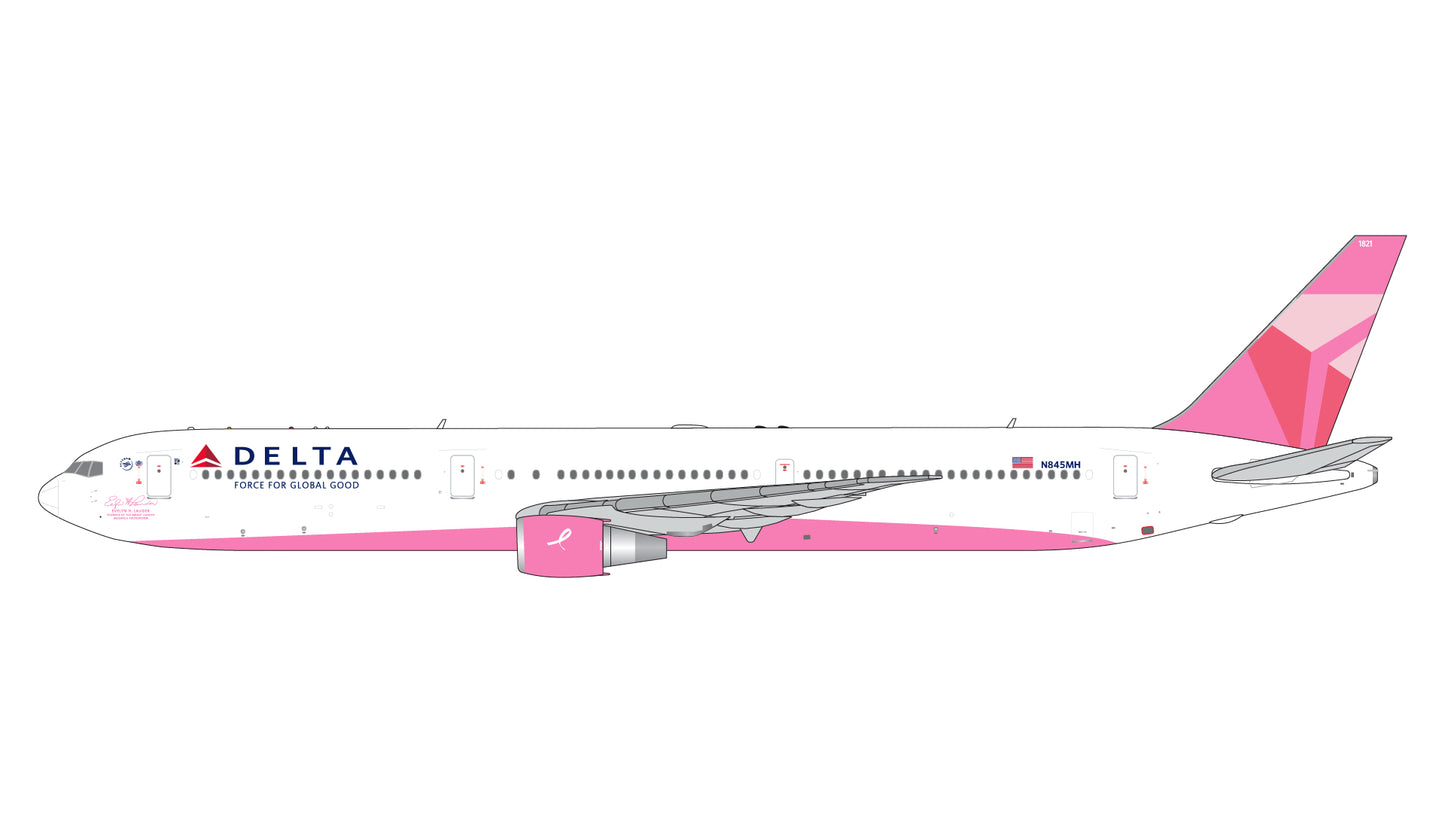 Pre-Order Gemini Jets GJDAL2157 1:400 Delta Air Lines B767-400ER N845MH “Evelyn H. Lauder” breast cancer