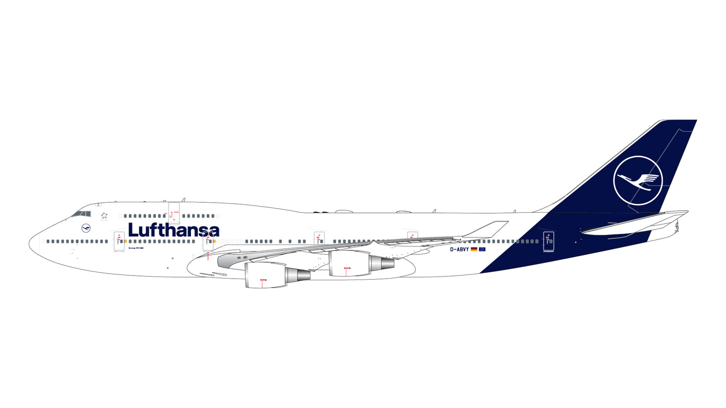 Gemini Jets GJDLH2208 1:400 Lufthansa Boeing 747-400 D-ABVY