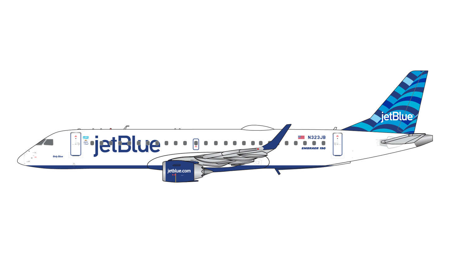 Pre-Order Gemini Jets GJJBU2287 1:400 JetBlue Airways E190-100IGW N323JB