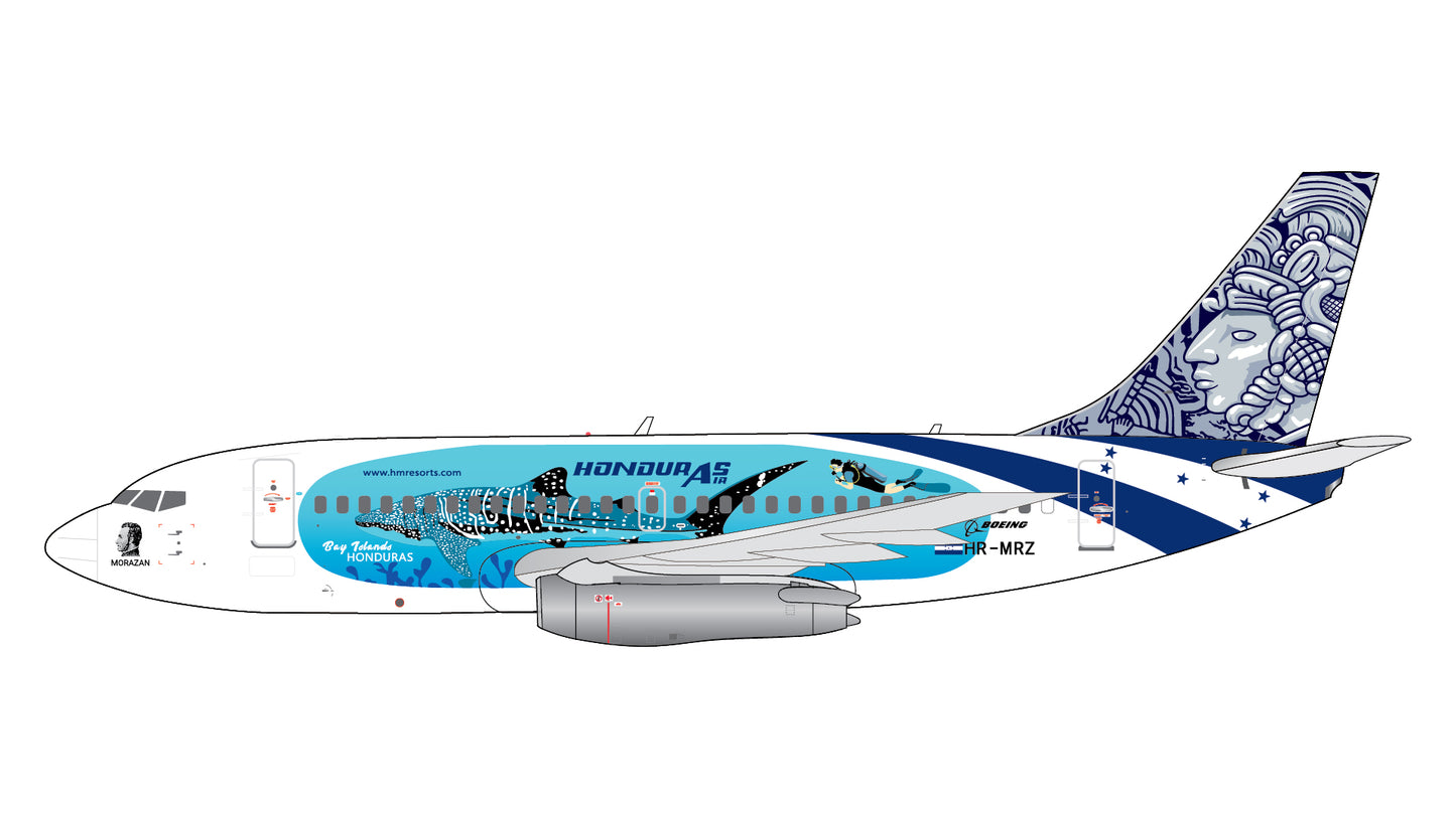 Gemini Jets GJLEM2244 1:400 AVIATSA Boeing 737-200/Adv. HR-MRZ “Honduras Air”/“Bay Islands” livery