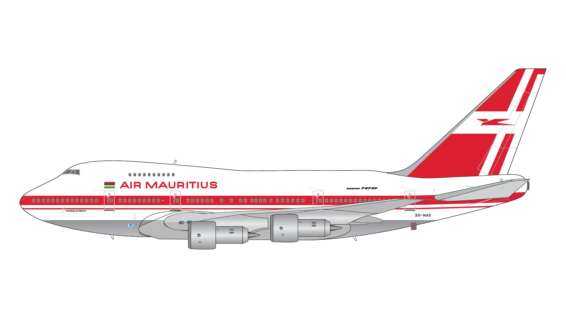 Pre-Order Gemini Jets GJMAU1496 1:400 Air Mauritius Boeing 747SP -MTS ...