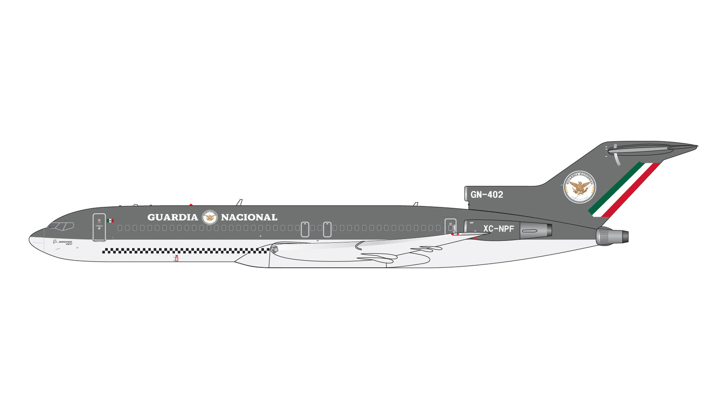 Pre-Order Gemini Jets GJPFM2133 1:400 Mexican Federal Police Guardia Nacional Boeing 727-200/Adv. XC-NPF/GN-402
