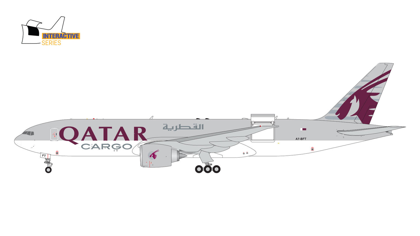 Gemini Jets GJQAC2145 1:400 Qatar Airways Cargo B777-200LRF A7-BFT (Interactive Series)