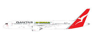 Pre-Order Gemini Jets GJQFA2303 1:400 Qantas Airways Boeing 787-9 VH-ZNH “Go Australia”