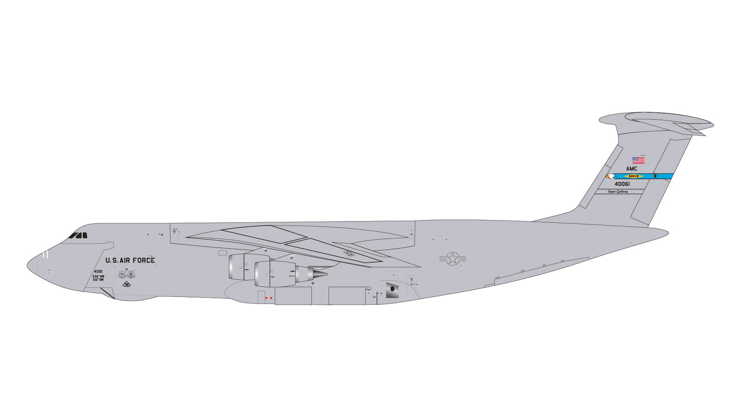 Gemini Macs GMUSA144 1:400 U.S. Air Force C-5M Super Galaxy 84-0061 (Dover Air Force Base)