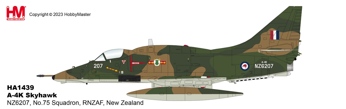 Hobby Master HA1439 1:72 A-4K Skyhawk No.75 Squadron, RNZAF, New Zealand