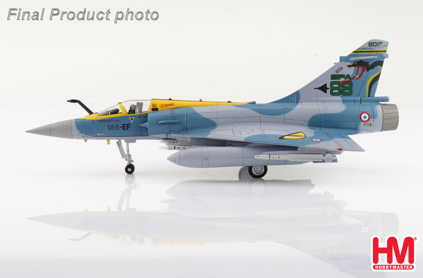 Hobby Master HA1620 1:72 Mirage 2000-5 188-EF, 100 Years of SPA 88 Squadron, EC3/11 "Corse", 2017 (2 x 2000l fuel tank, 1x 1300l fuel tank 2 x MICA IR, 4 x MICA EM)