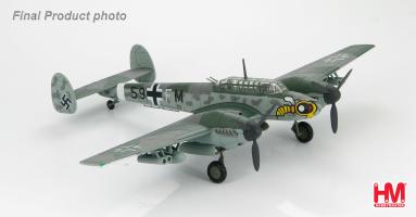 Hobby Master HA1806 Bf-110G-2 S9+FM, II/ZG 1, Italy 1943 "Wespen"