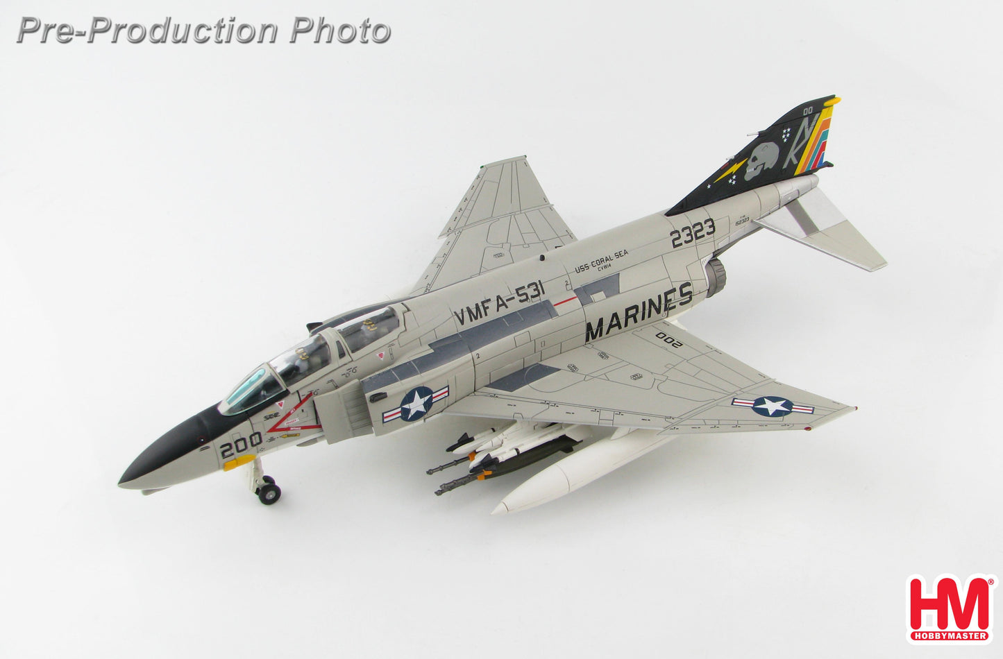 Hobby Master HA19014 1:72 McDonnell Douglas F-4N Phantom II 152323, VMFA-531 "Gray Ghosts", USS Coral Sea