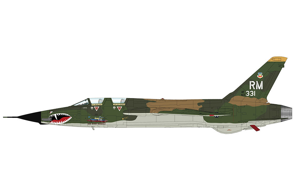 Pre Order Hobby Master HA2523 1:72 F-105F "Red River Showboat" 63-8331, 354 TFS/355 TFW, Takhki RTAFB