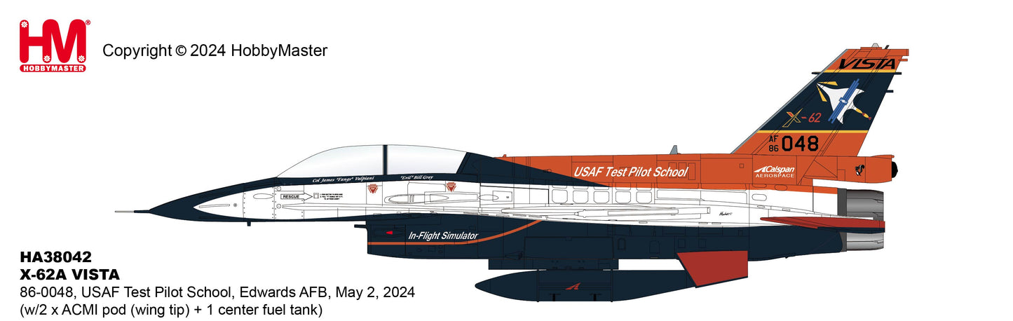 Pre-Order Hobby Master HA38042B 1:72 X-62A VISTA 86-0048, USAF Test Pilot School, Edwards AFB