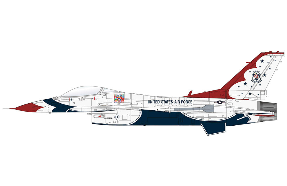 Pre-Order Hobby Master HA38044 1:72 F-16C Thunderbirds "Warbird" No.10, USAF, 1988