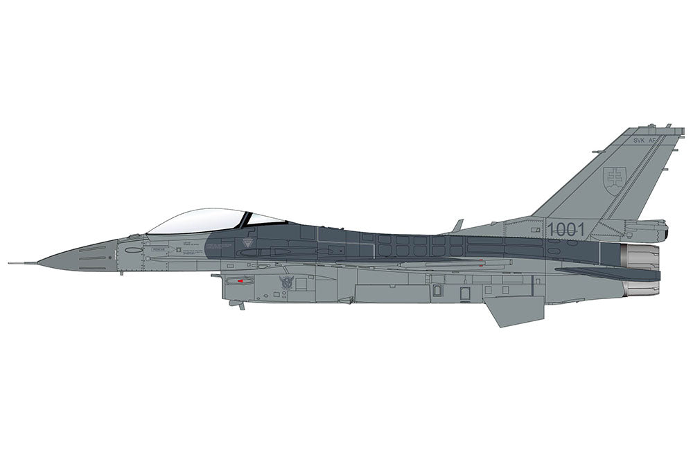 Pre Order Hobby Master HA38048 1:72 F-16 Block 70 "Slovak AF" (single seater) 1001, Slovak Air Force, 2024