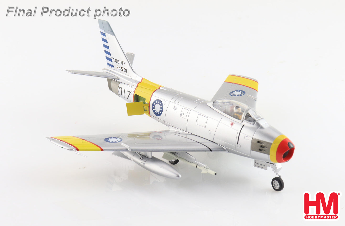 Hobby Master HA4322 1:72 F-86F Sabre "MIG Killer" 017/52-4581, Sun Siwen, 26th Sqn. 5th FG, ROCAF, 15th Oct 1955
