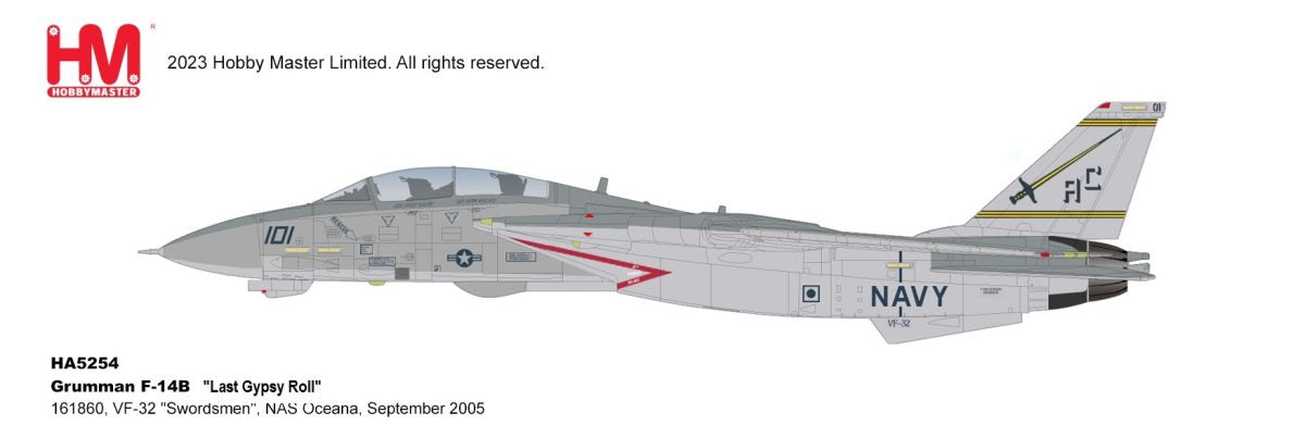 Hobby Master HA5254 1:72 F-14B Tomcat VF-32 “Swordsmen”, NAS Oceana, September 2005