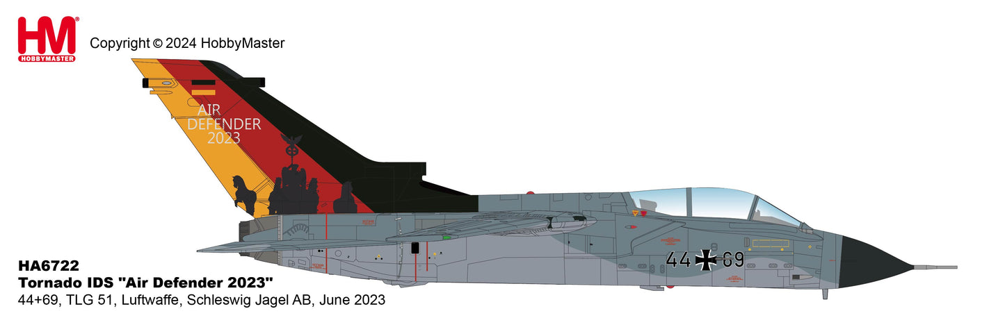 Pre-Order Hobby Master HA6722 1:72 Tornado IDS "Air Defender 2023" 44+69, TLG 51, Luftwaffe, Schleswig Jagel AB, June 2023