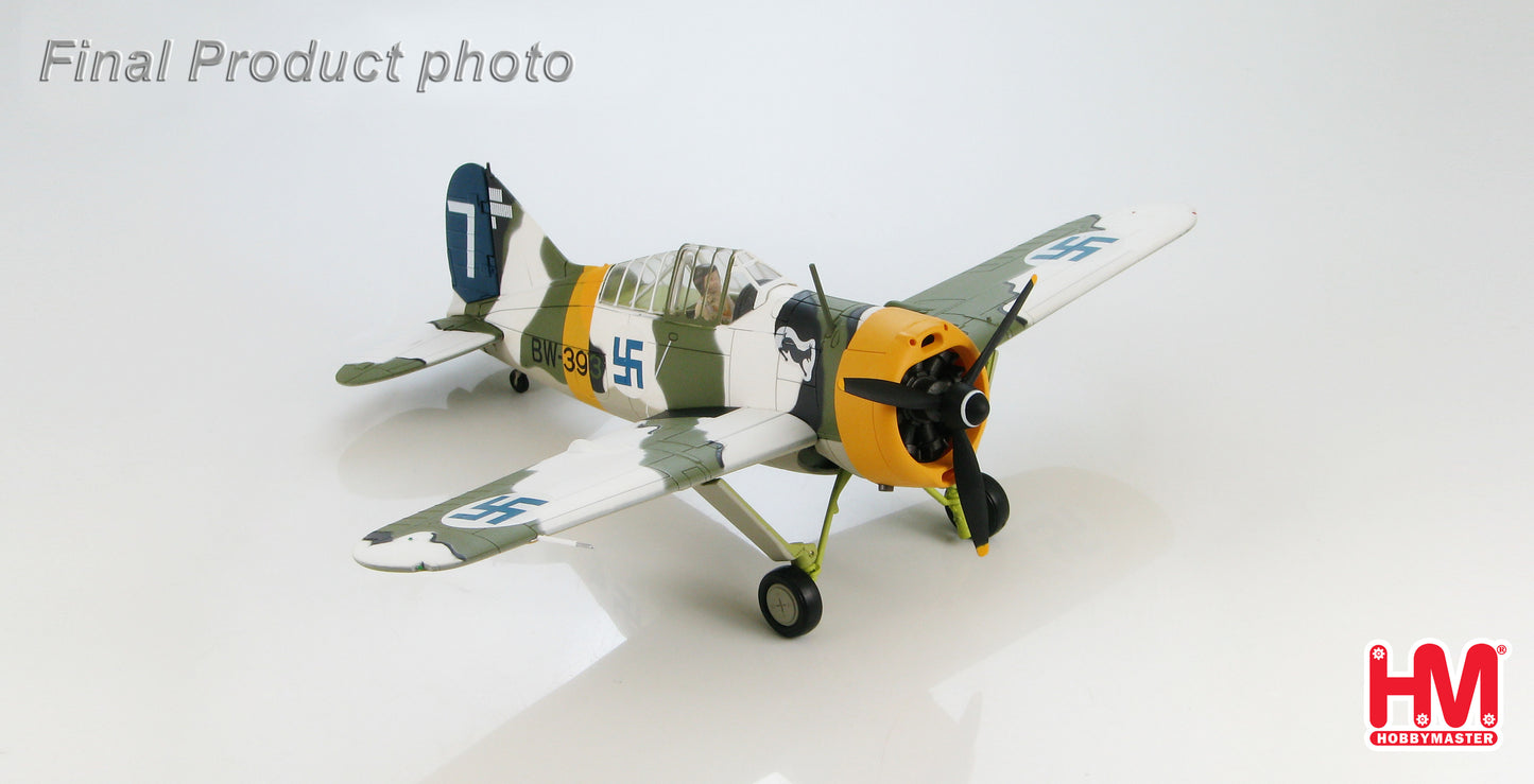 Hobby Master HA7012 Brewster Buffalo Model 239 BW-393 "White 7", 1 Lt. Hans Wind, CO of 1/LeLv 24, Suulajarvi, Jan 1943