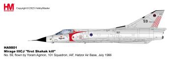 Pre-Order Hobby Master HA9801 Mirage IIICJ "first Shahak kill" No. 59, 101 Squadron, IAF, Hatzor Air Base, July 1966