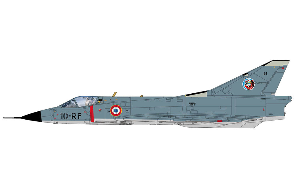 Pre-Order Hobby Master HA9803 1:72 Mirage IIIC 10-RF/No.31, EC 2/10 Seine, French Air Force, France, May 1978