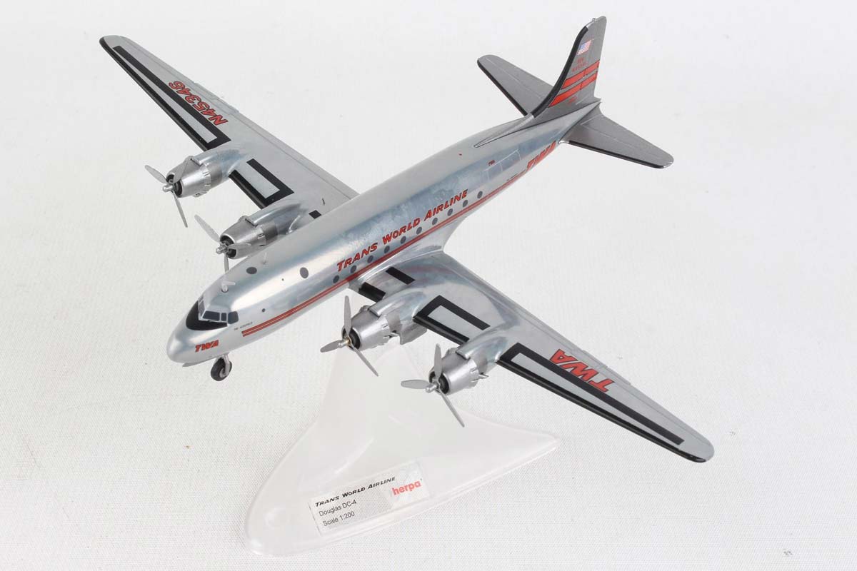 Herpa 571074 1:200 TWA Douglas DC-4 N45346 "The Acropolis"