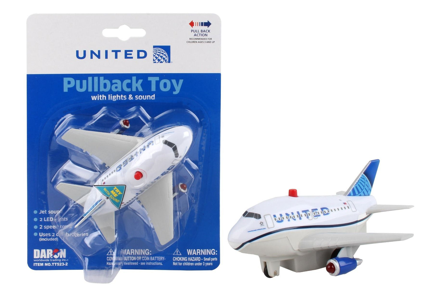 TT523-2 UNITED PULLBACK W/LIGHT & SOUND