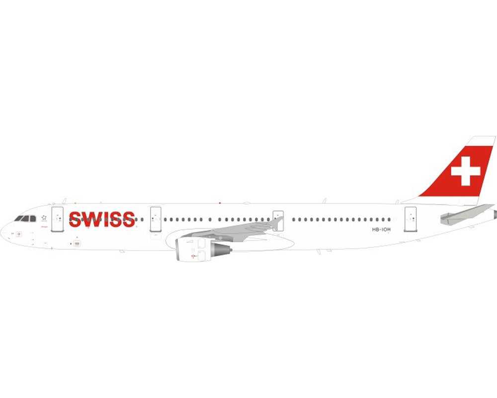 JFox 1:200 JF-A321-003 Swiss Airlines Airbus A321 HB-IOH