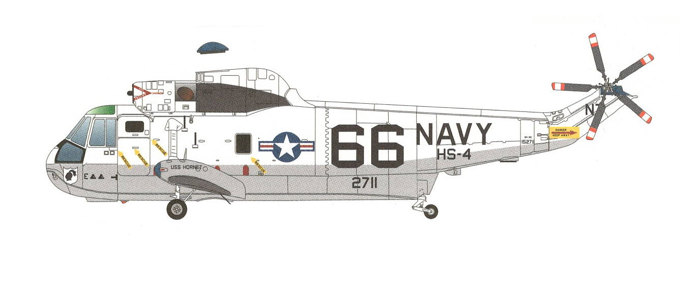 Pre-Order Sky Classics SC2SK03 1:200 SH-3D Sea King 152711 HS-4 USS Hornet Apollo Rescue