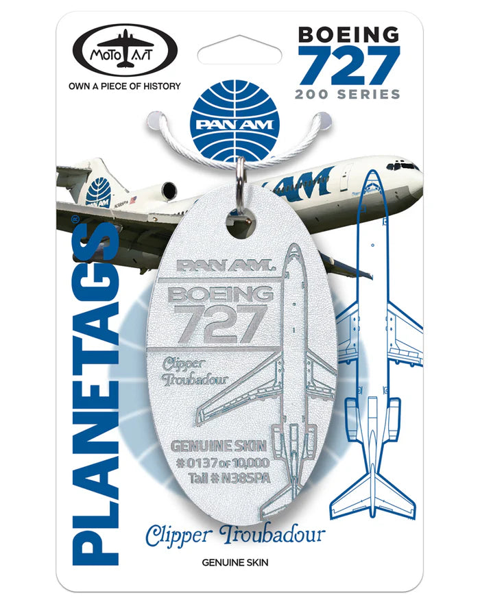 Plane Tags Boeing 727 Pan Am Airlines N385PA