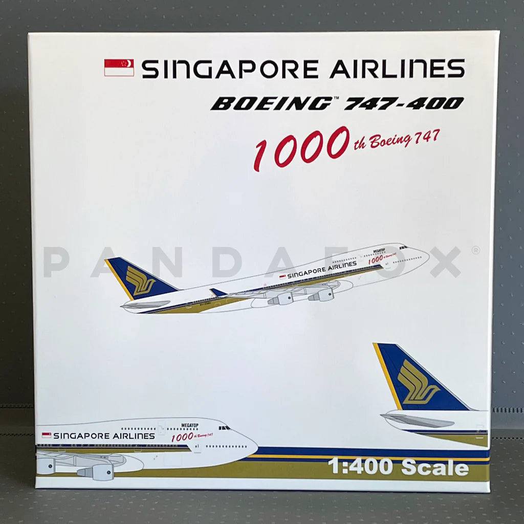 Phoenix 1:400 PH4SIA817 Singapore Airlines Boeing 747-400 9V-SMU 1000th 747