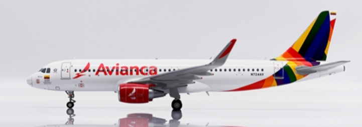 Pre-Order JC Wings LHAVA2434 1:200 Avianca Airbus A320 N724AV "Pride"