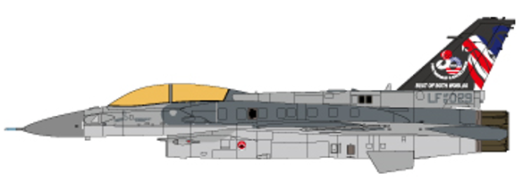 Pre-Order JC Wings JCW-72-F16-024 1:72 F-16D, Republic of Singapore Air Force, 425th Fighter Squadron, 2023